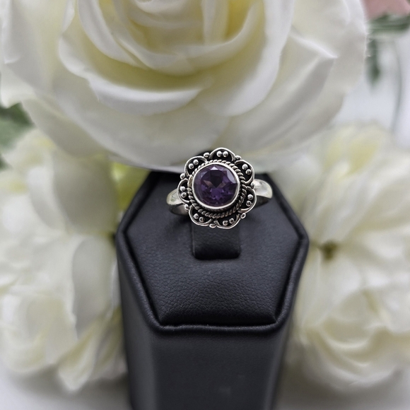 ❤️ HEALING FLOWER STERLING SILVER RING - Picture 4 of 4